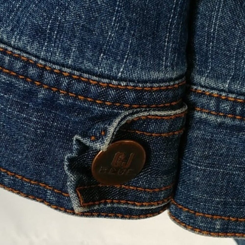 CJ Blue Women's Blue Western Style Long Sleeve Casual Jean Jacket Plus Size 2X - Picture 6 of 10
